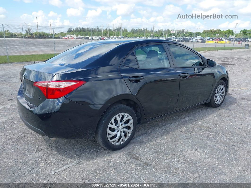 2019 Toyota Corolla Le Черный vin: 5YFBURHE7KP942010