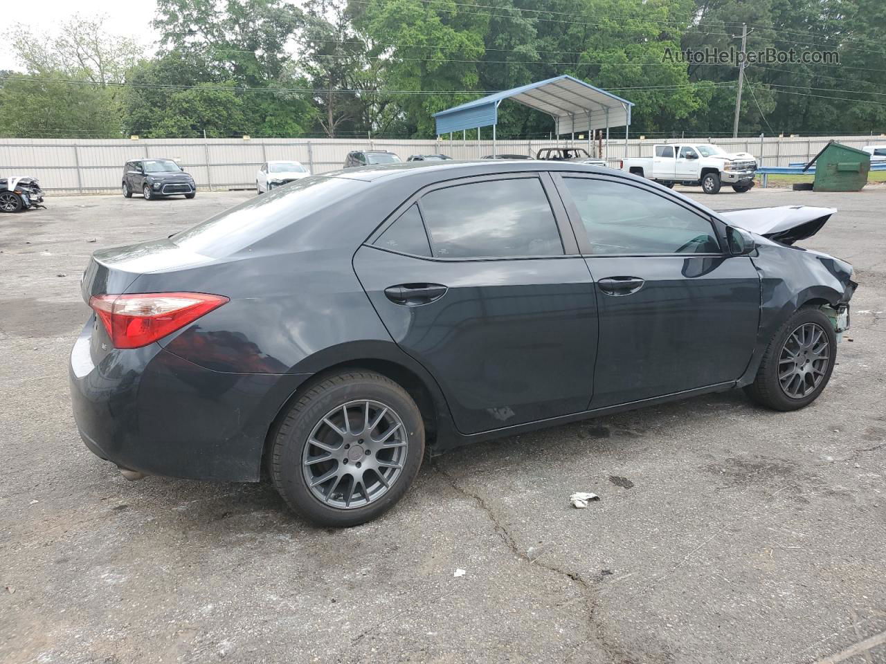 2019 Toyota Corolla L Black vin: 5YFBURHE7KP945022