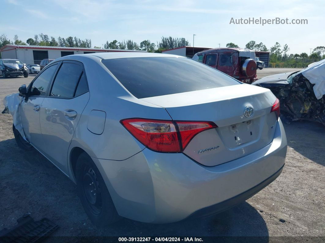 2019 Toyota Corolla Le Silver vin: 5YFBURHE7KP948535