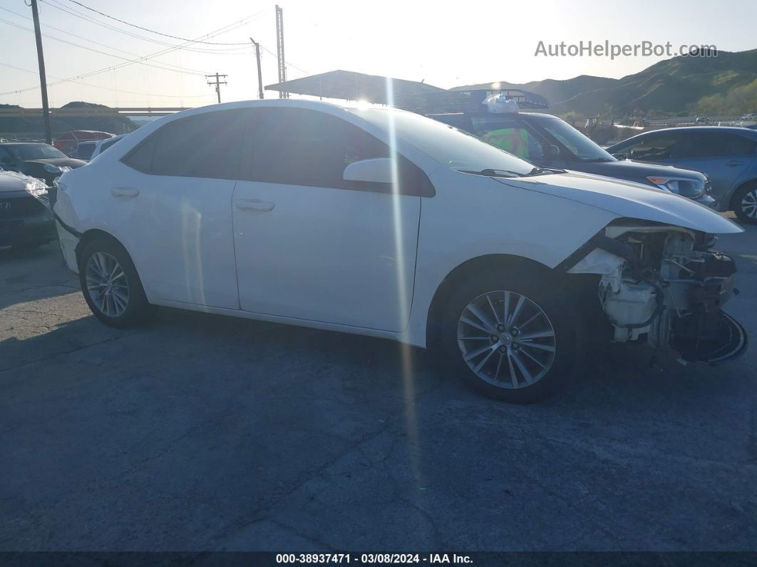 2014 Toyota Corolla Le Plus White vin: 5YFBURHE8EP001119