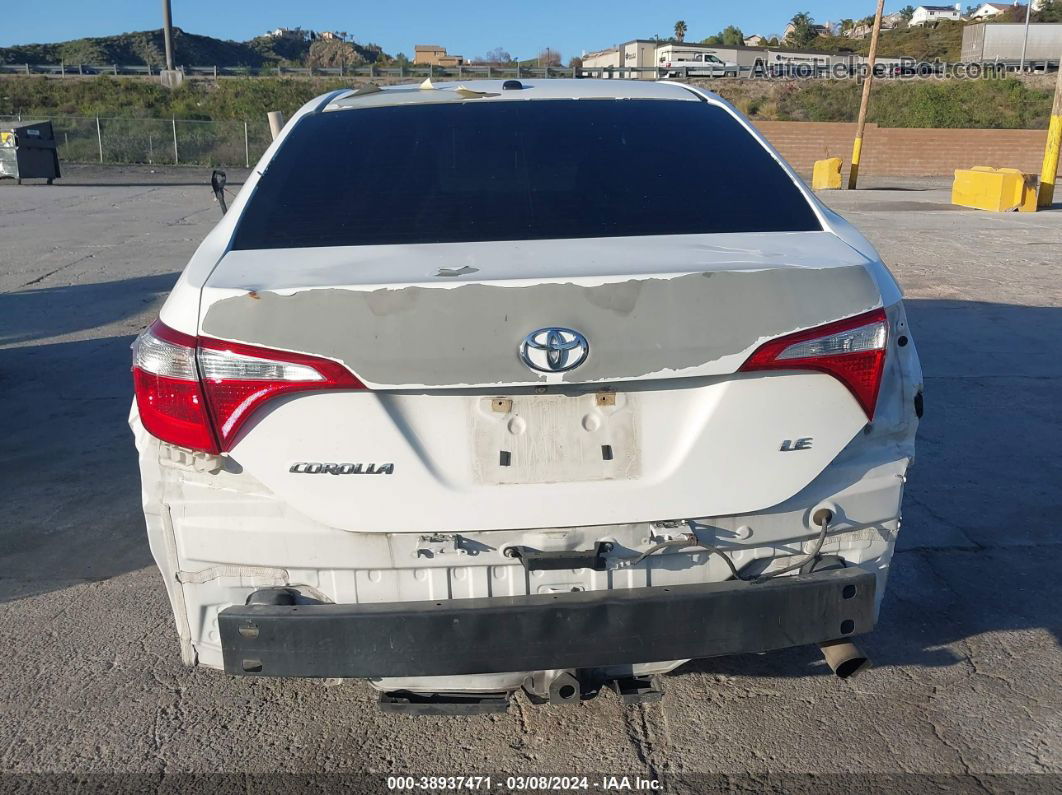 2014 Toyota Corolla Le Plus White vin: 5YFBURHE8EP001119