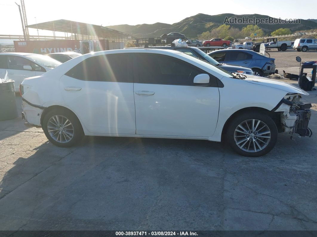 2014 Toyota Corolla Le Plus White vin: 5YFBURHE8EP001119