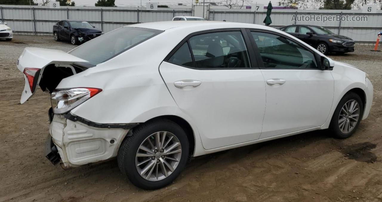 2014 Toyota Corolla L White vin: 5YFBURHE8EP010404