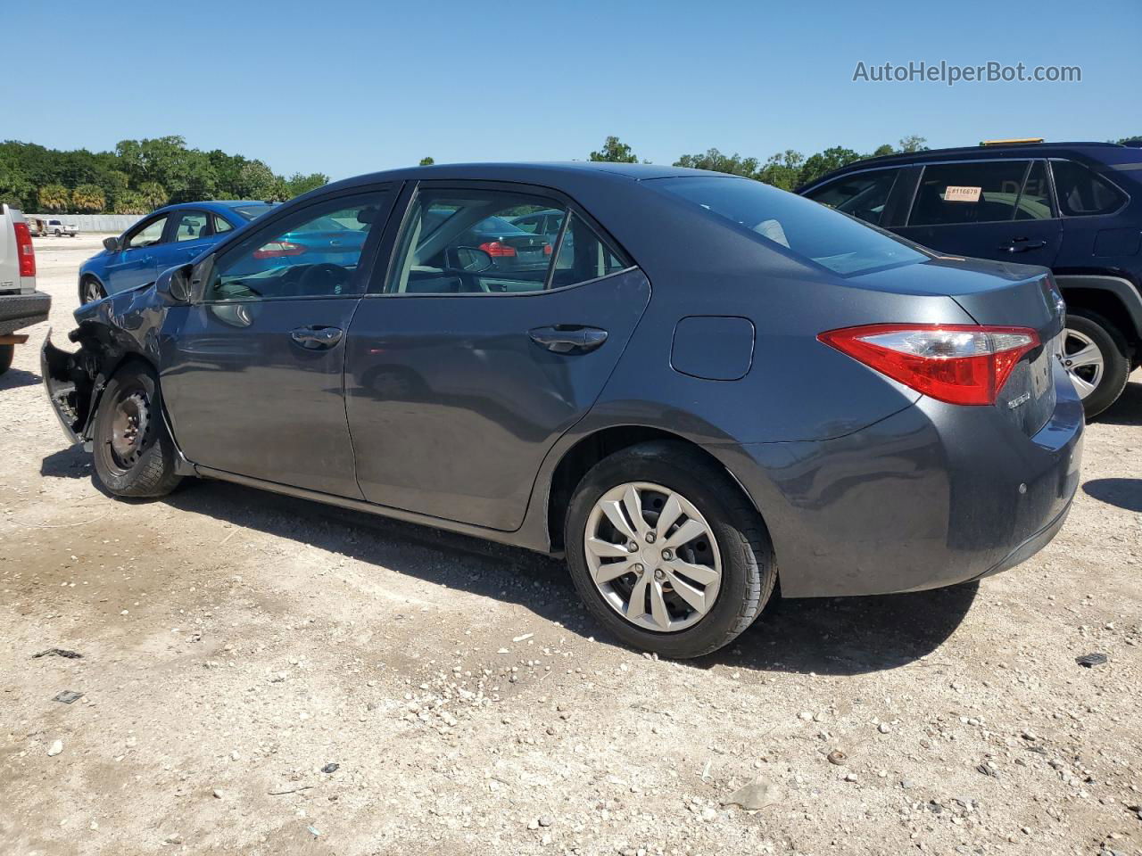 2014 Toyota Corolla L Gray vin: 5YFBURHE8EP035108