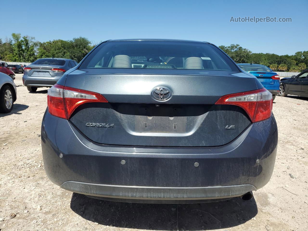 2014 Toyota Corolla L Gray vin: 5YFBURHE8EP035108