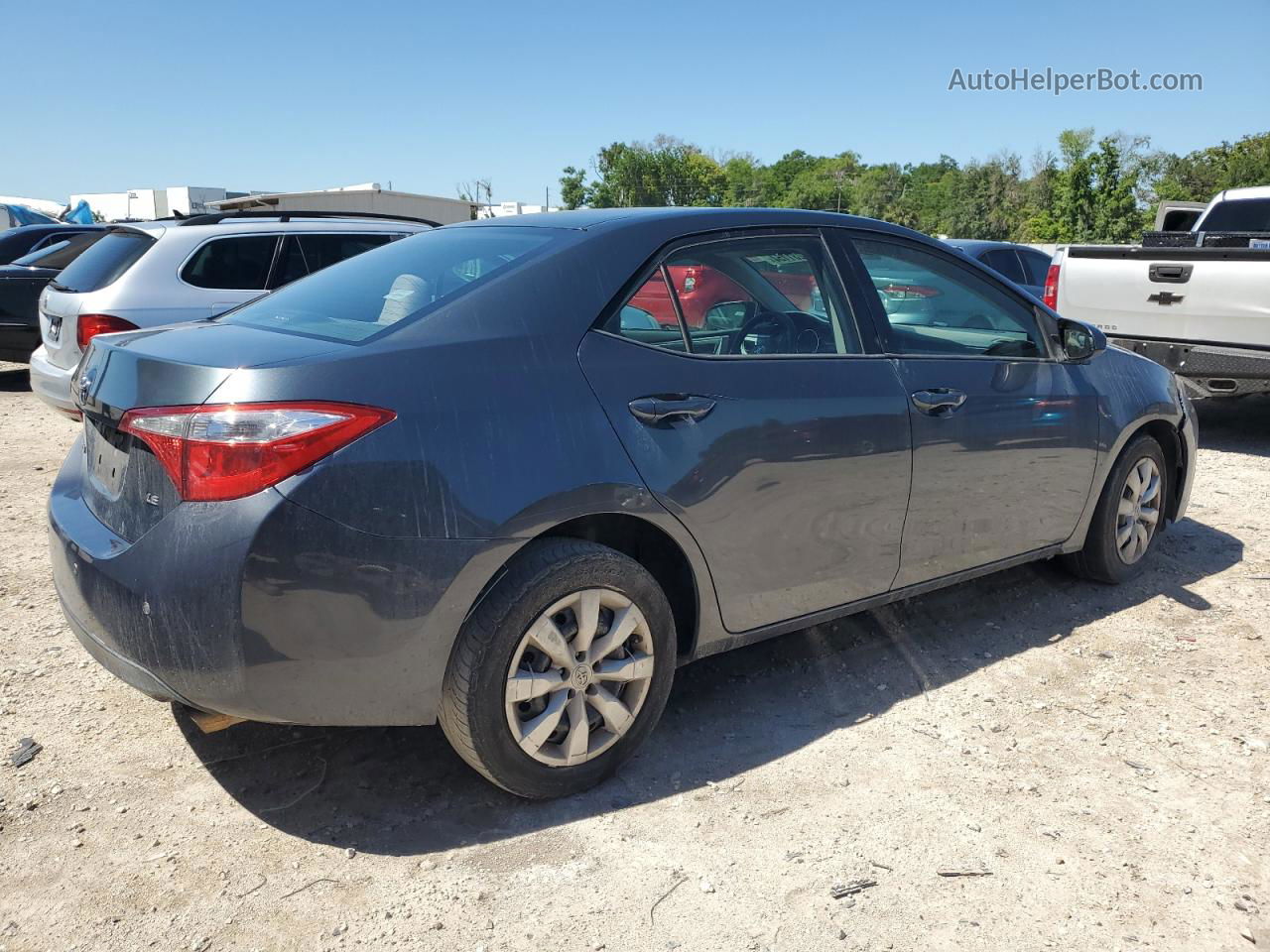 2014 Toyota Corolla L Gray vin: 5YFBURHE8EP035108