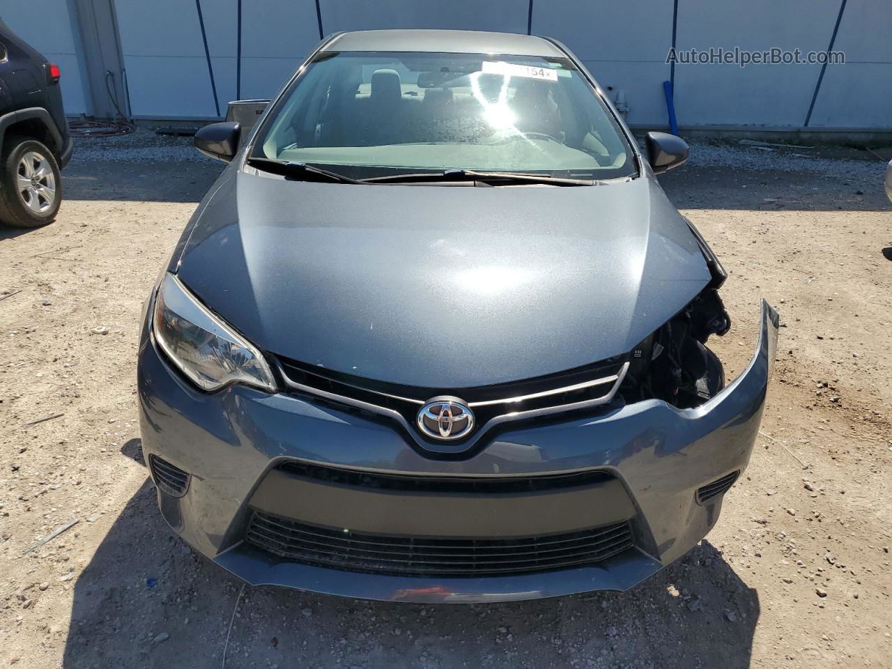 2014 Toyota Corolla L Gray vin: 5YFBURHE8EP035108