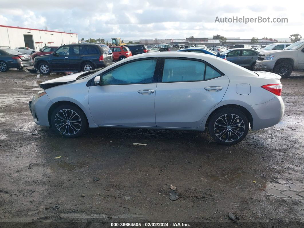 2014 Toyota Corolla S Plus Silver vin: 5YFBURHE8EP085491