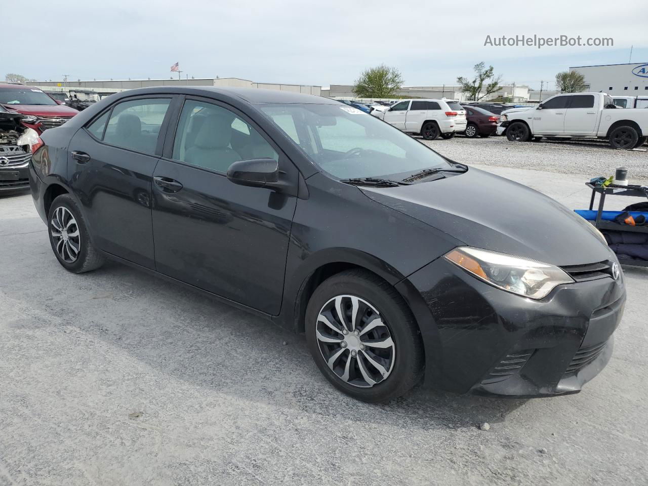 2014 Toyota Corolla L Black vin: 5YFBURHE8EP095471