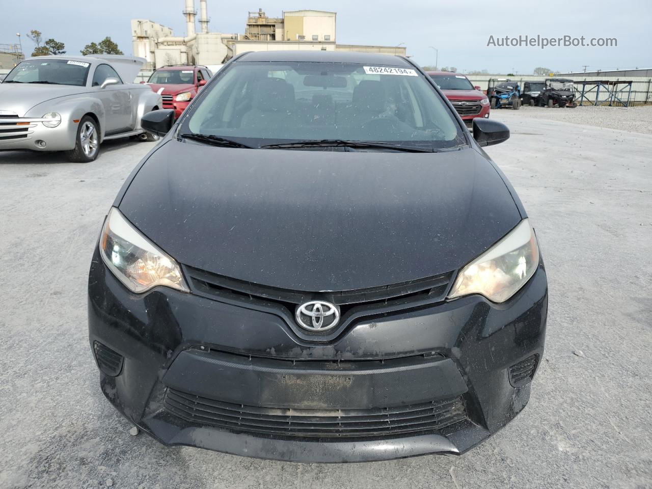 2014 Toyota Corolla L Black vin: 5YFBURHE8EP095471