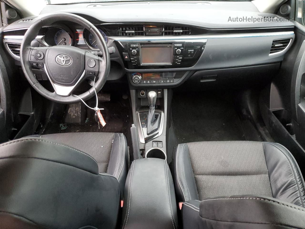 2014 Toyota Corolla L Черный vin: 5YFBURHE8EP100166