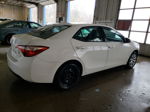 2014 Toyota Corolla L Белый vin: 5YFBURHE8EP118599