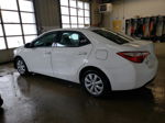 2014 Toyota Corolla L White vin: 5YFBURHE8EP118599