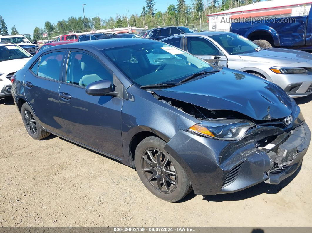 2014 Toyota Corolla Le Gray vin: 5YFBURHE8EP119669