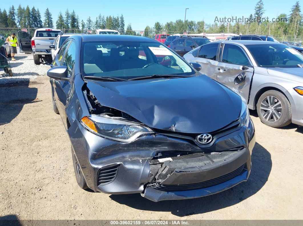 2014 Toyota Corolla Le Gray vin: 5YFBURHE8EP119669