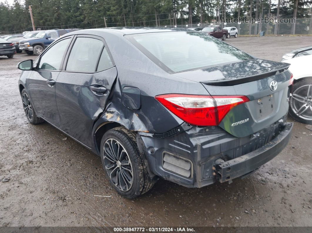 2014 Toyota Corolla S Plus Gray vin: 5YFBURHE8EP124936