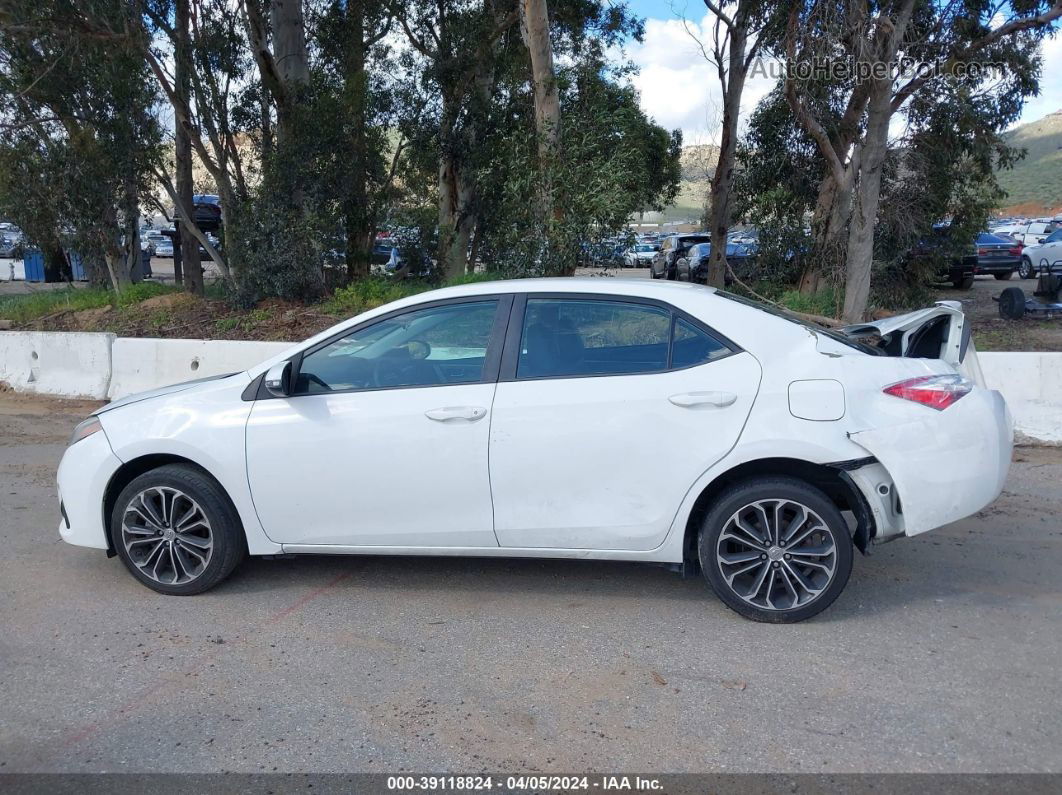 2014 Toyota Corolla S Plus White vin: 5YFBURHE8EP160769