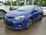 2015 Toyota Corolla L Blue vin: 5YFBURHE8FP197970