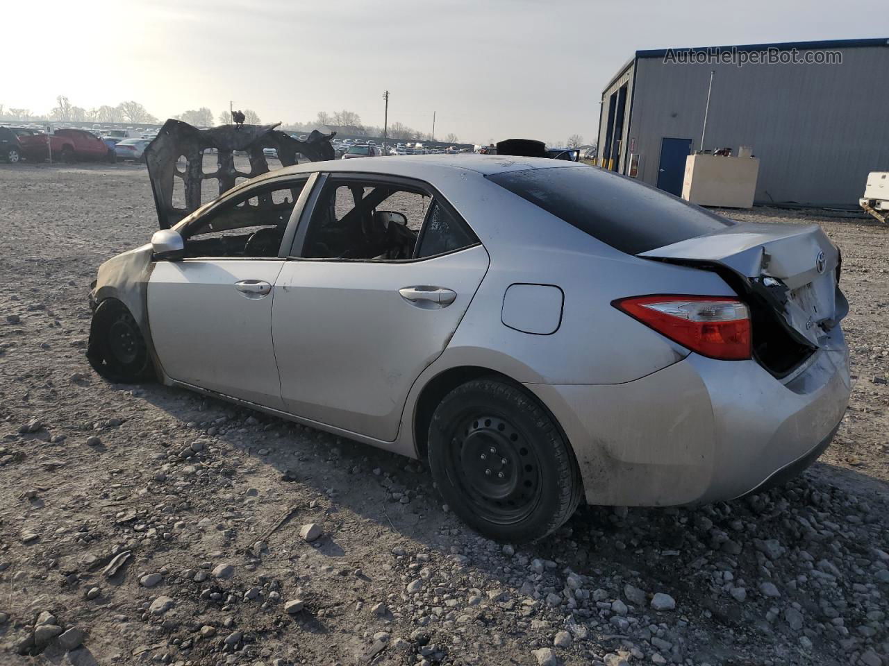 2015 Toyota Corolla L Silver vin: 5YFBURHE8FP208773