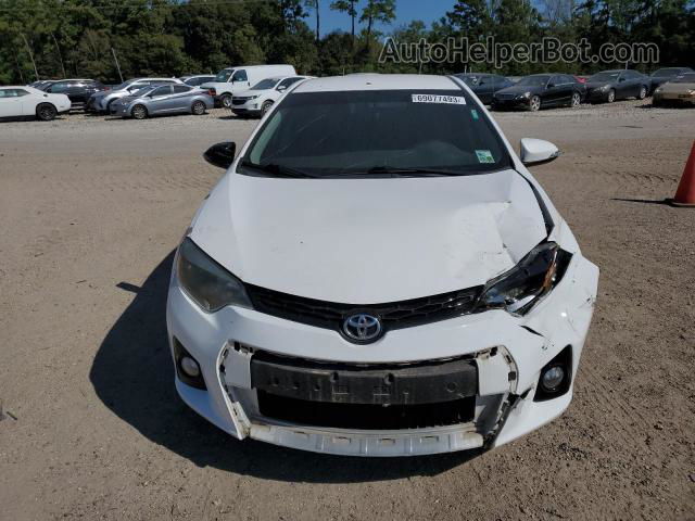 2015 Toyota Corolla L Белый vin: 5YFBURHE8FP217330