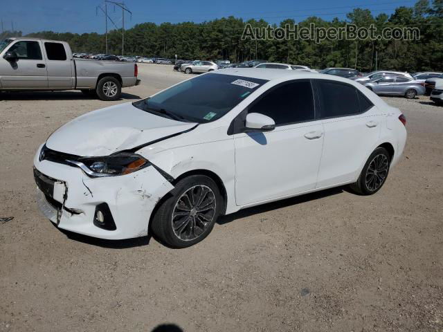 2015 Toyota Corolla L Белый vin: 5YFBURHE8FP217330