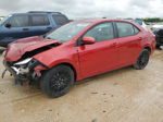 2015 Toyota Corolla L Red vin: 5YFBURHE8FP259769