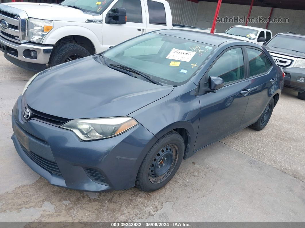 2015 Toyota Corolla L Blue vin: 5YFBURHE8FP288530