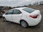 2015 Toyota Corolla L White vin: 5YFBURHE8FP294795