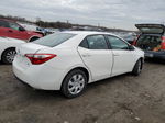 2015 Toyota Corolla L White vin: 5YFBURHE8FP294795