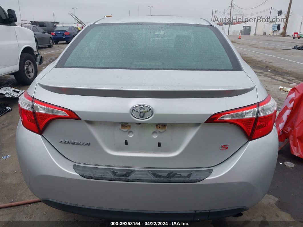 2015 Toyota Corolla S Plus Серебряный vin: 5YFBURHE8FP303172