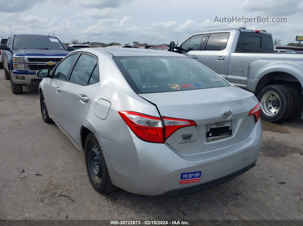 2015 Toyota Corolla Le Silver vin: 5YFBURHE8FP304158