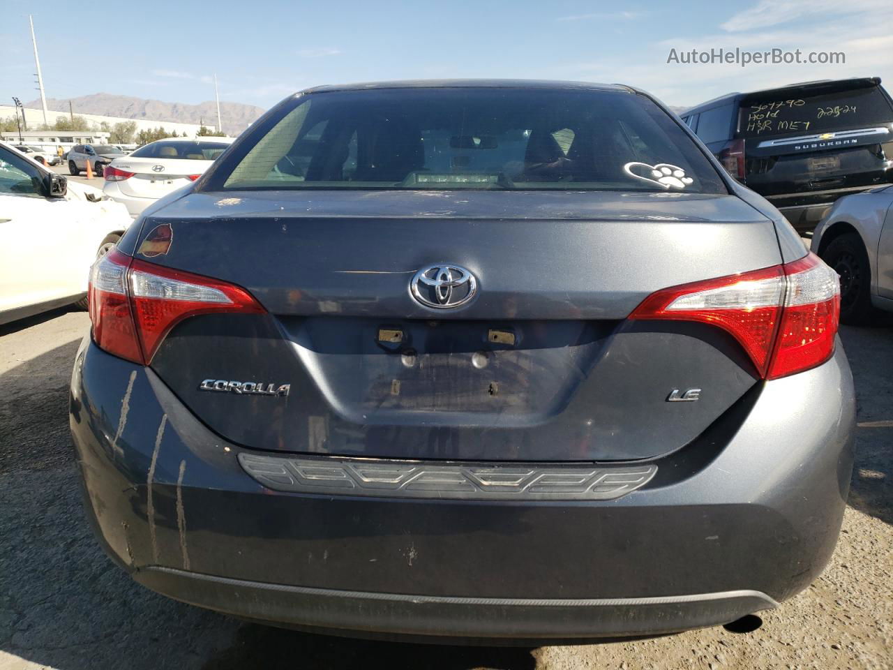 2015 Toyota Corolla L Blue vin: 5YFBURHE8FP344370