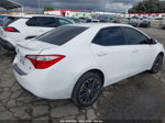 2015 Toyota Corolla S Plus Белый vin: 5YFBURHE8FP346989