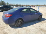 2015 Toyota Corolla L Blue vin: 5YFBURHE8FP349892