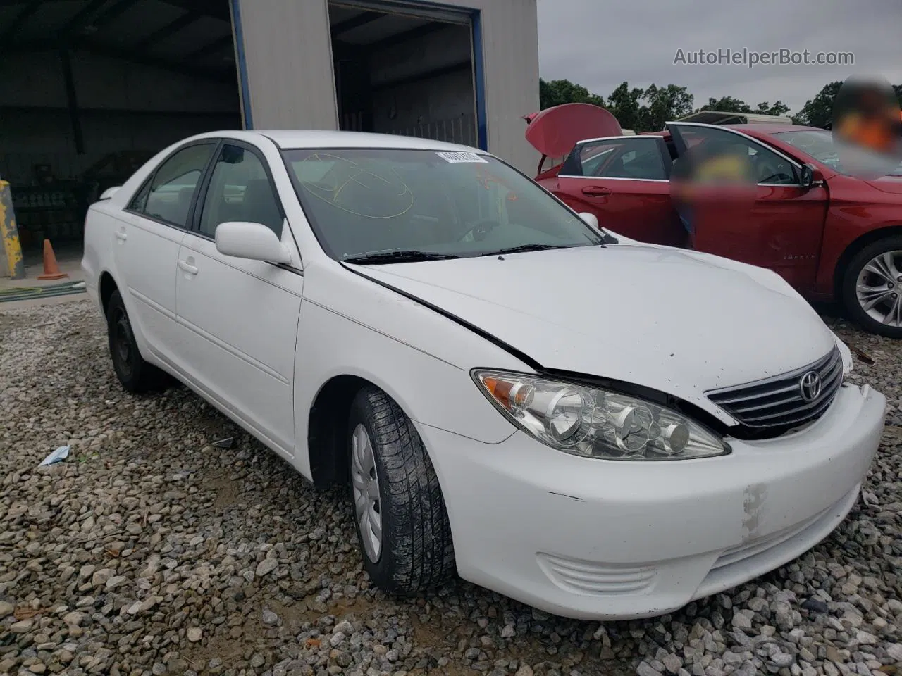 2005 Toyota Camry Le Белый vin: 4T1BE32K75U028707