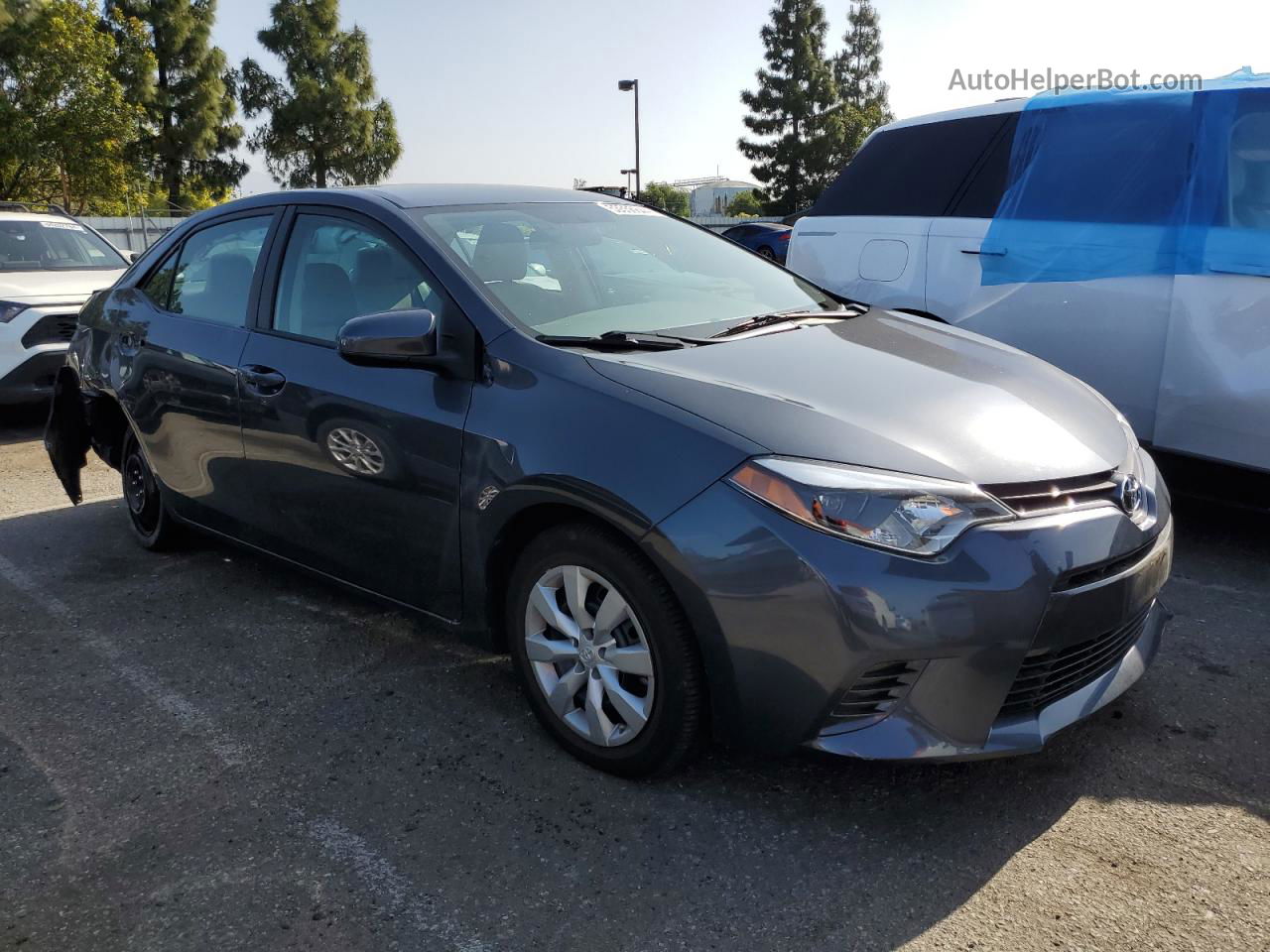 2016 Toyota Corolla L Blue vin: 5YFBURHE8GP381856