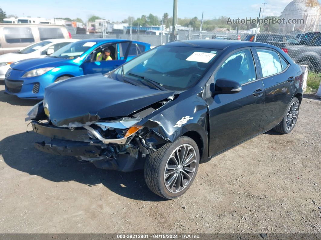 2016 Toyota Corolla S Plus Black vin: 5YFBURHE8GP449251