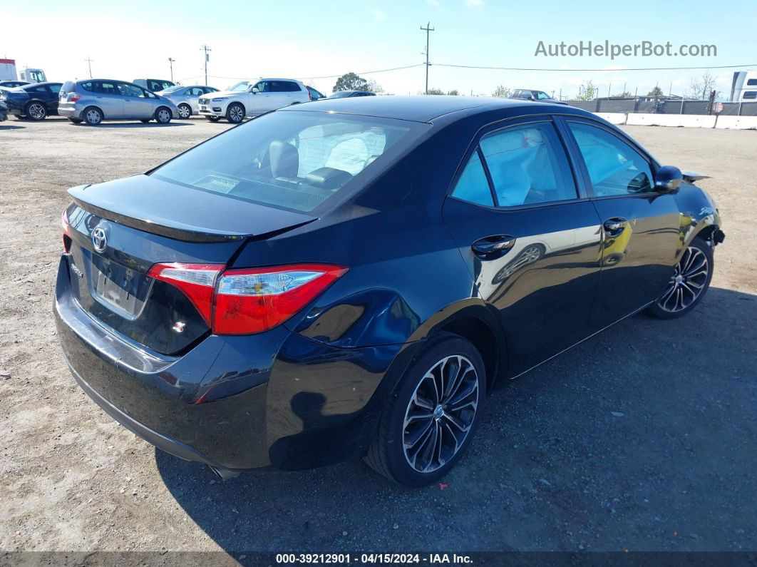 2016 Toyota Corolla S Plus Black vin: 5YFBURHE8GP449251