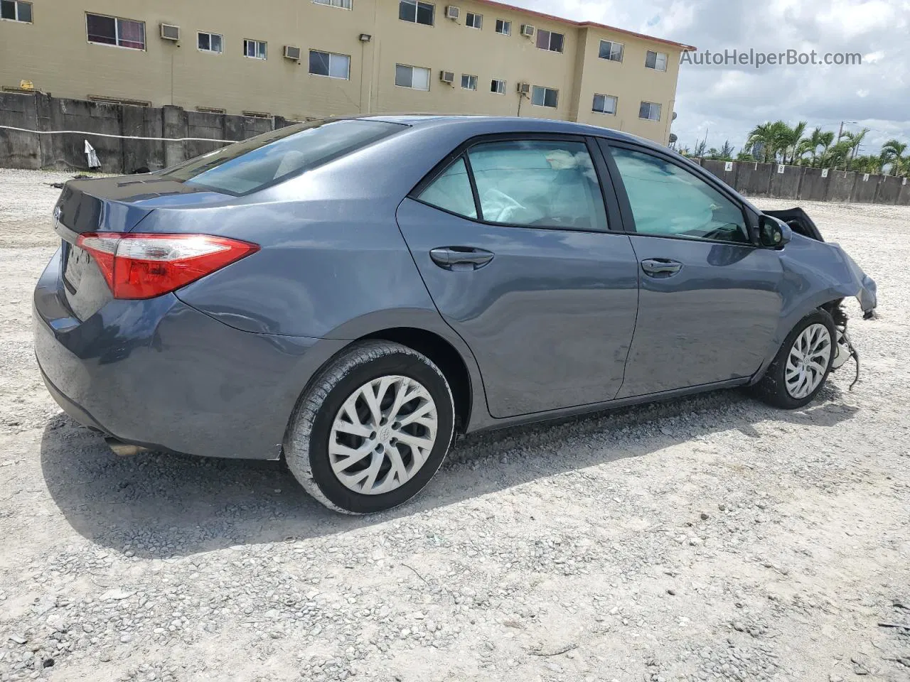 2016 Toyota Corolla L Gray vin: 5YFBURHE8GP463425