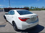 2016 Toyota Corolla Le White vin: 5YFBURHE8GP467586