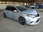 2016 Toyota Corolla L Silver vin: 5YFBURHE8GP478362