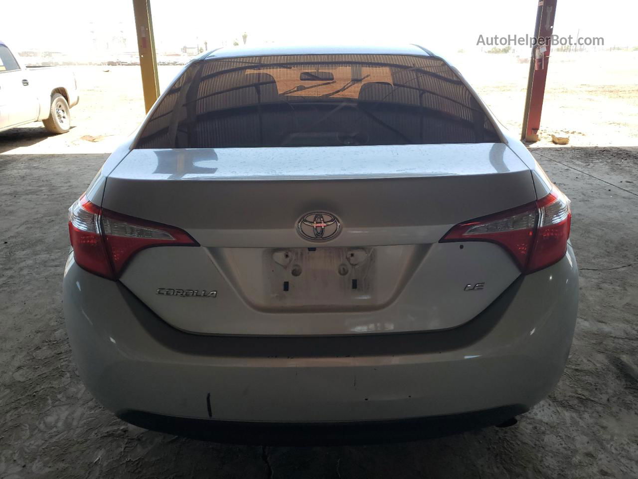 2016 Toyota Corolla L Silver vin: 5YFBURHE8GP478362