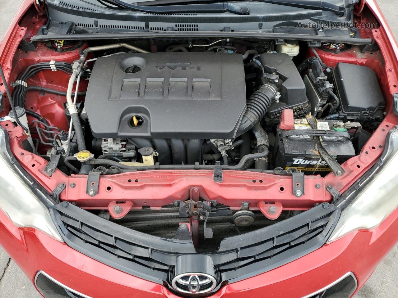 2016 Toyota Corolla L Red vin: 5YFBURHE8GP484548