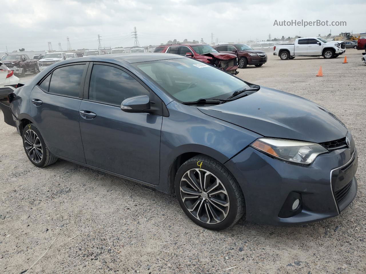 2016 Toyota Corolla L Charcoal vin: 5YFBURHE8GP526880