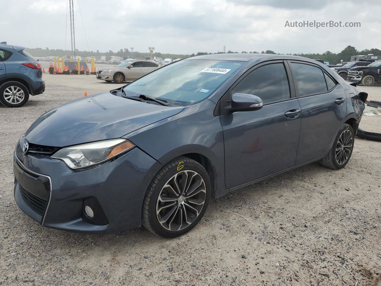 2016 Toyota Corolla L Charcoal vin: 5YFBURHE8GP526880