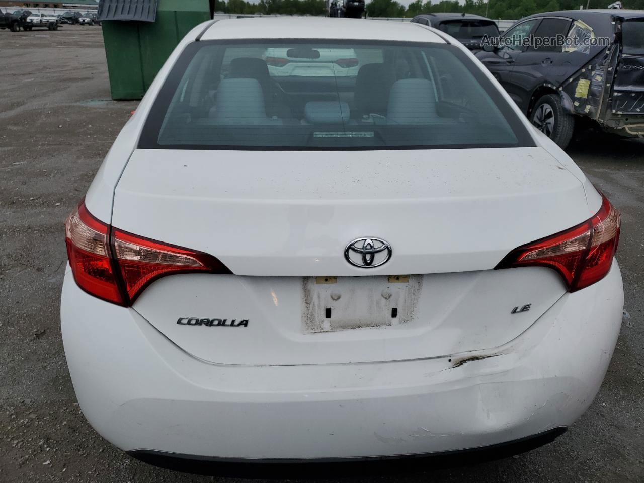 2017 Toyota Corolla L White vin: 5YFBURHE8HP589138