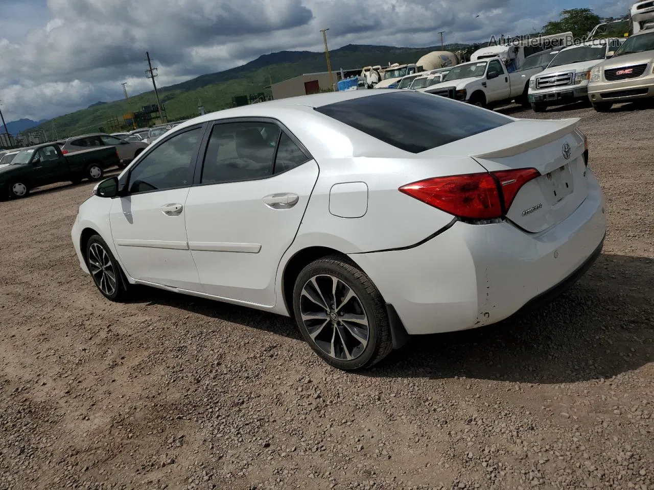 2017 Toyota Corolla L White vin: 5YFBURHE8HP598888