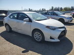 2017 Toyota Corolla L White vin: 5YFBURHE8HP604656