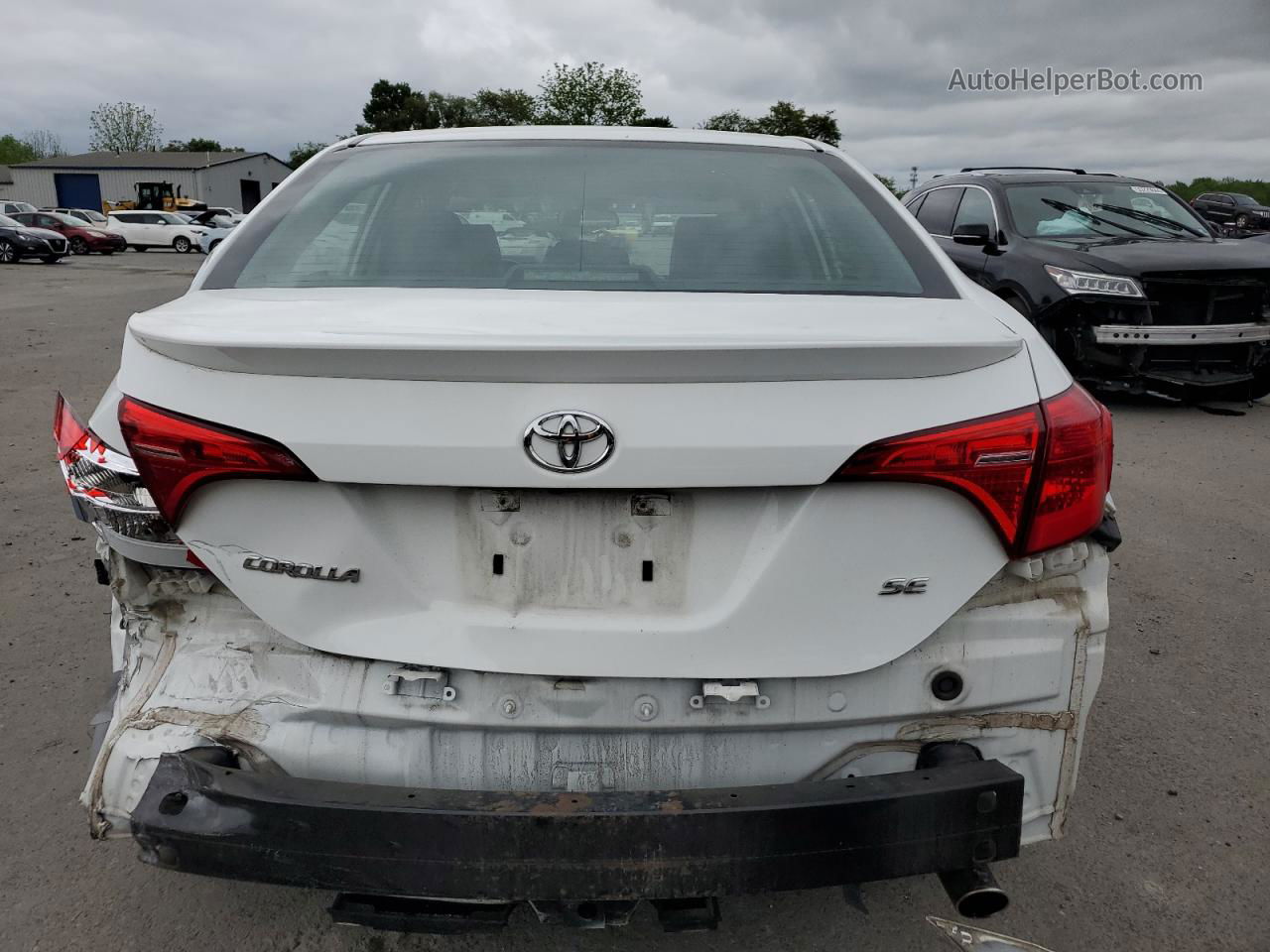 2017 Toyota Corolla L White vin: 5YFBURHE8HP614541