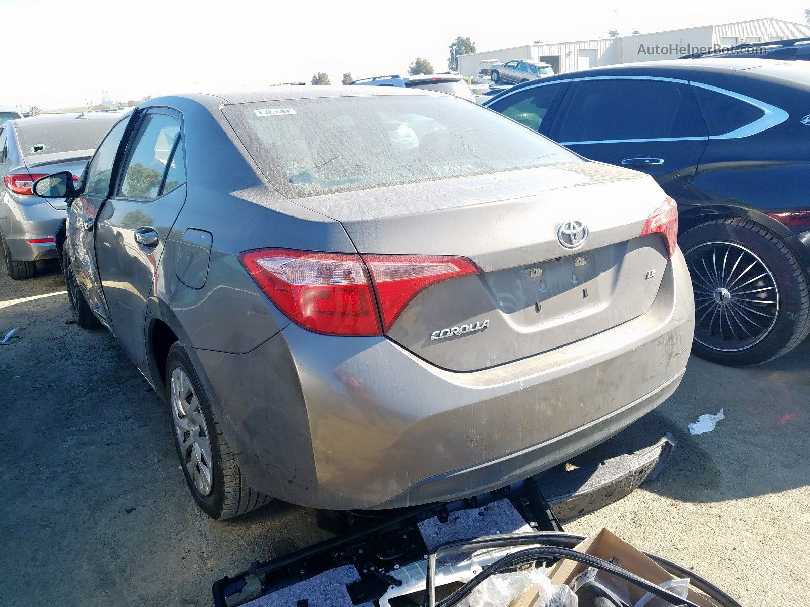 2017 Toyota Corolla L Charcoal vin: 5YFBURHE8HP620128